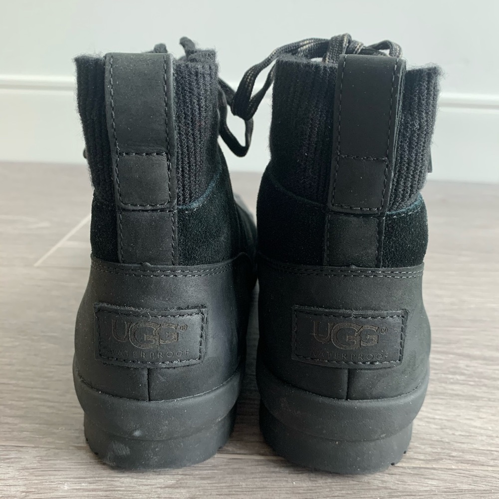 Black on black Ugg winter boots